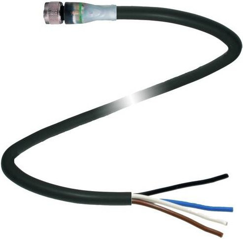 Pepperl+Fuchs 240801-0004 Sensor-Aktor-Steckverbinder konfektioniert, 4-polig, schwarz, Länge: 5 m - Bild 1