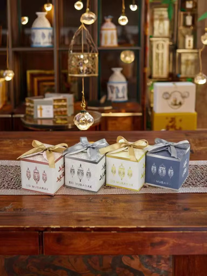 12 oder 24 Stück Eid Mubarak Geschenkboxen für Ramadan aus Papier in Multicolour - Bild 5