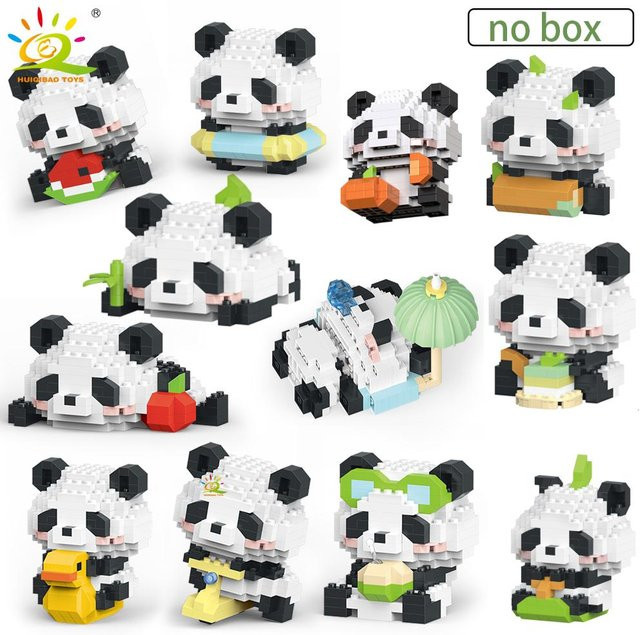 HUIQIBAO Mini Niedlicher Panda, Mikrobausteine, ab 3 Jahre - Bild 1