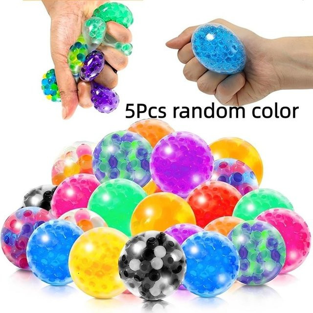 Topmix Weicher Gummi-Quetschball Traubenball, Stressabbau Sensorisches Spielzeug, 510 Stück, purple - Bild 1