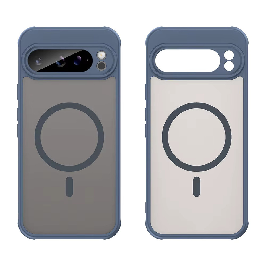 Stoßfeste Handyhülle für Google Pixel 9 Pro XL, Pixel 9 Pro, Pixel 9 und Pixel 9A mit magnetischer Rückseite für kabelloses Laden in Blau - Bild 1