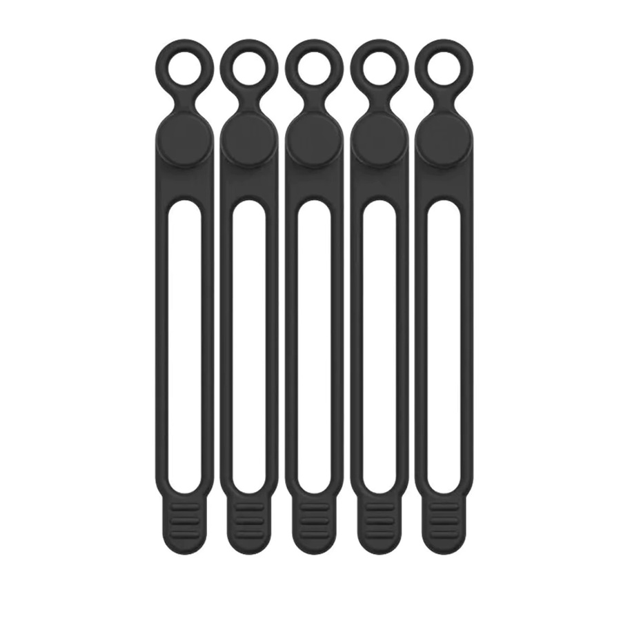 25 Stück Mrgabwte Multi-Funktions Silikon Kabelbinder Elastische Kabel Organizer in Mehrfarbig zur Kabelmanagement und Befestigung - Bild 2