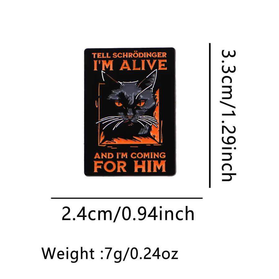Ramulus Anstecknadel Schwarze Katze Emaille, Damen, Schwarz - Bild 3
