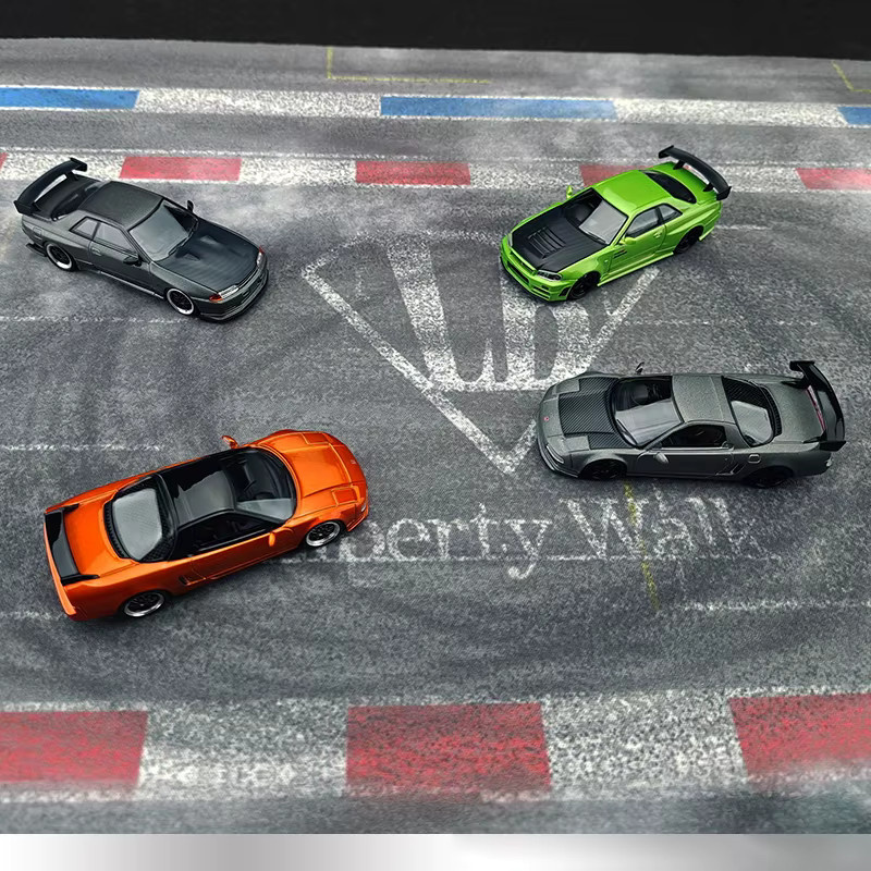 ART CROWN MODEL Straße Szene Parkplatz Racing Track, Zubehör, Maßstab 1:64 - Bild 2