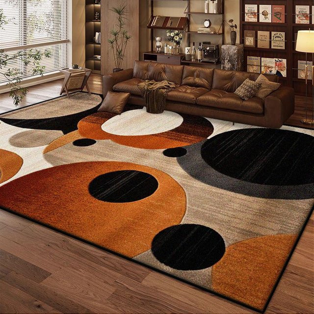 Moderner Wohnzimmerteppich Karpetti mit geometrischem Design, weich und rutschfest, Mehrfarbig, B/T: 250 x 200 cm - Bild 1
