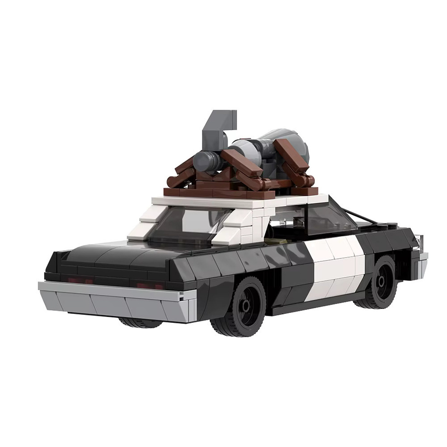 Gobricks MOC The Bluesmobile Pickup Truck Bausteinmodell in Schwarz - Bild 2