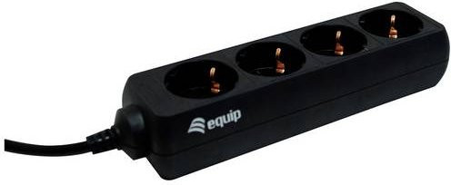 Equip Steckdosenleiste Schwarz 333281 - Bild 1