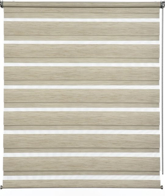 Gardinia Doppelrollo de Luxe Day & Night aus Polyester in Cappuccino, Breite: 50 cm, Höhe: 180 cm - Bild 1