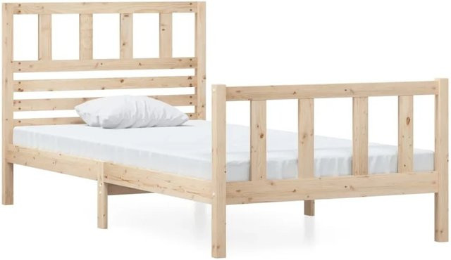 vidaXL Massivholzbett aus Kiefer in Braun, B/T/H: 90 x 200 cm - Bild 1