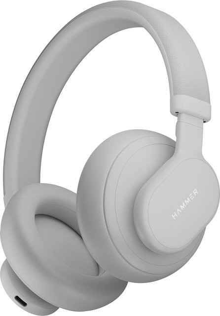 Hammer Bash Max Over-Ear-Kopfhörer mit Bluetooth 5.3, Mikrofon und Touch-Steuerung in Kühlem Grau - Bild 1