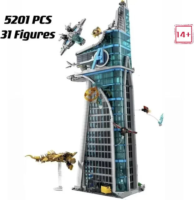 Potdemiel Rache-Turm, Superhelden-Baustein-Set, 5201 Teile, ab 14 Jahre - Bild 1