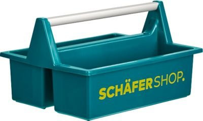 Schäfer Shop Pure Tragekasten Carry in Petrol mit 2 Fächern und Lineal, Volumen: 8 l, B/T/H: 29,0 x 39,5 x 21,5 cm - Bild 1