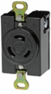 Molex NEMA Einbaubuchse in Schwarz - Bild 1