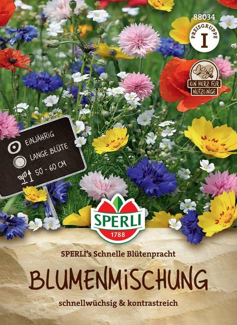 SPERLI Blumen-Samen Schnelle Blütenpracht, mehrfarbig - Bild 1