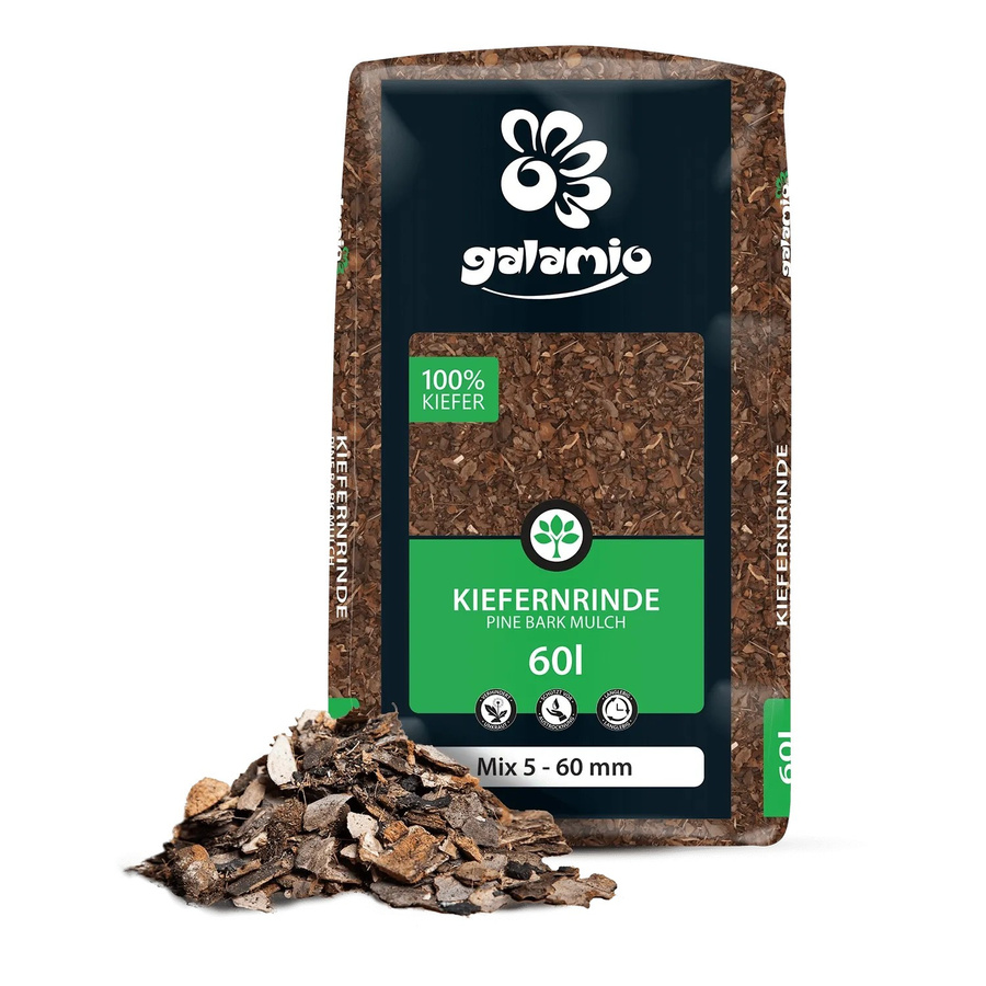 Galamio Rindenmulch Kiefer Mix, braun, 60 l - Bild 2