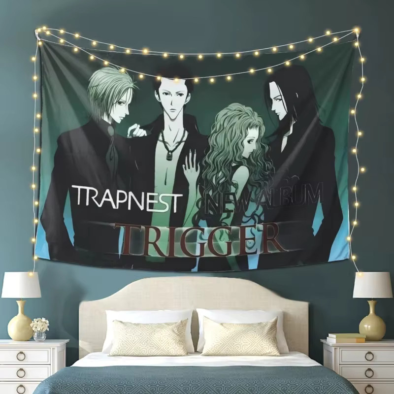VIKAMA Anime Wandteppich Nana Trapnest J-Rock Musikband Wandbehang Multicolour Breite: 70 cm, Höhe: 70 cm - Bild 4