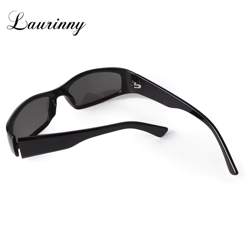 LAURINNY Sport-Sonnenbrille Wrap, Herren, Vollrand, rechteckig, braun, Kunststoff - Bild 2