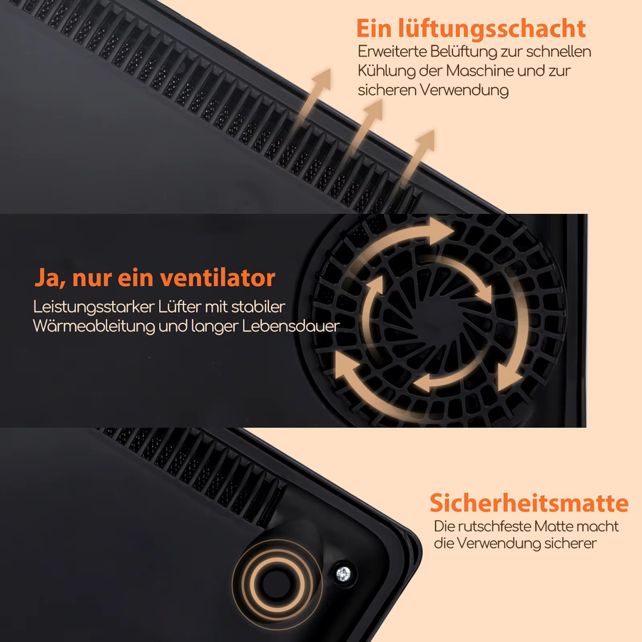 Aigostar Induktionskochfeld in Schwarz mit 2000 W, Touch-Steuerung, 10 Leistungsstufen, 10 Temperatureinstellungen, LED-Digitalanzeige und 3-Stunden-Timer - Bild 5