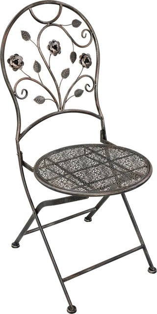 Garden Pleasure Klappstuhl Pinatubo 2er Set Bronze Metall pulverbeschichtet B/T/H: 40 x 40 x 94 cm - Bild 1