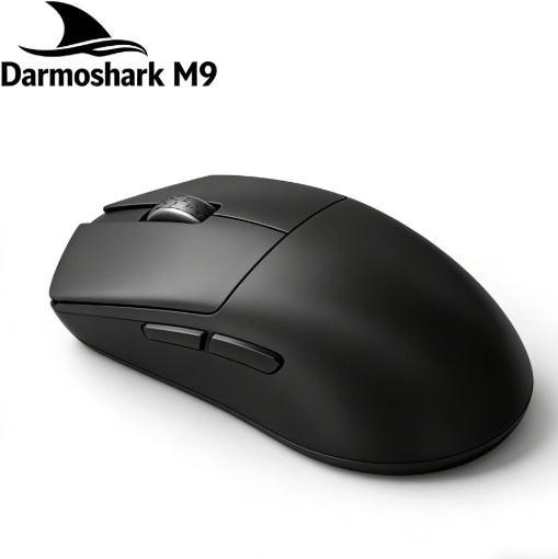Darmoshark M9 Kabellose Gaming-Maus mit PAW3950 Sensor, ergonomisches Design für große Hände, ultraleicht 59 g, in Schwarz oder Weiß - Bild 1