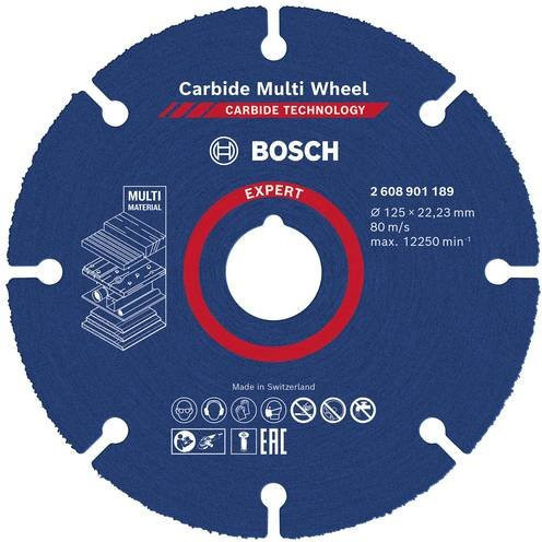 Bosch Expert Carbide Multi Wheel Trennscheibe Blau Durchmesser: 125 mm - Bild 1