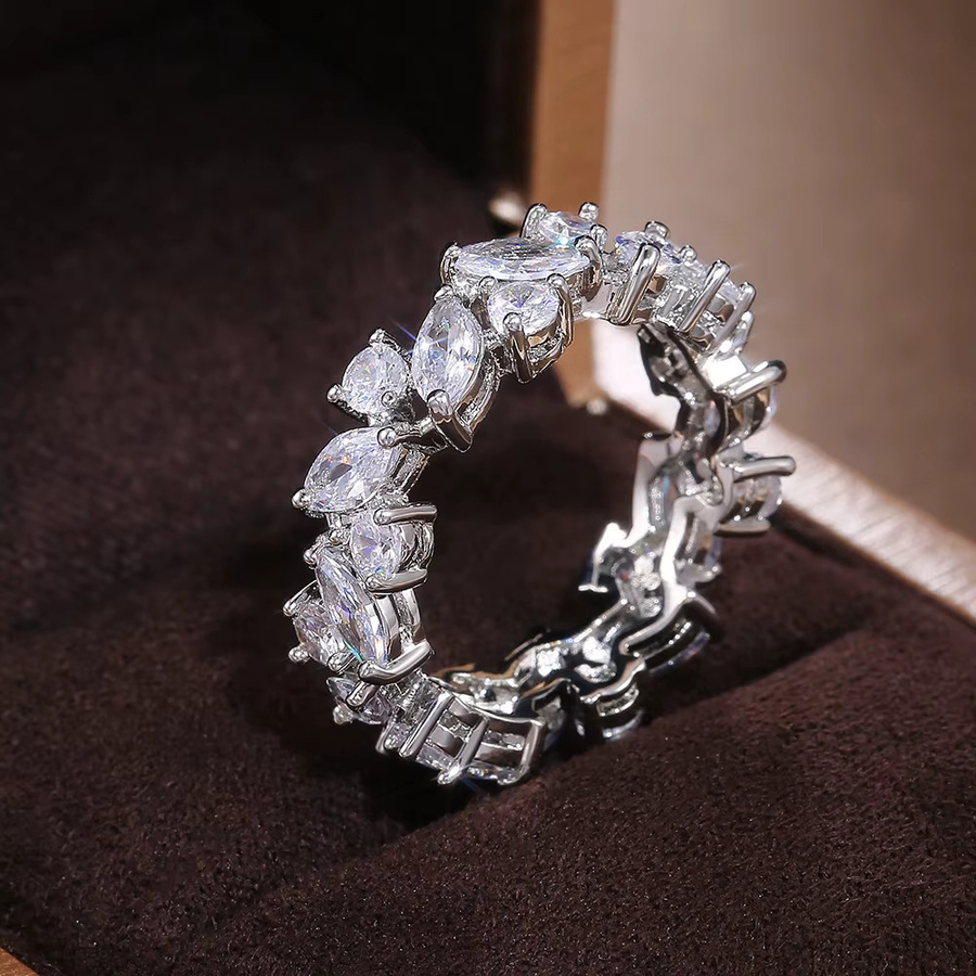 Huitan Ringe, Silber, Zirkonia, Damen - Bild 2