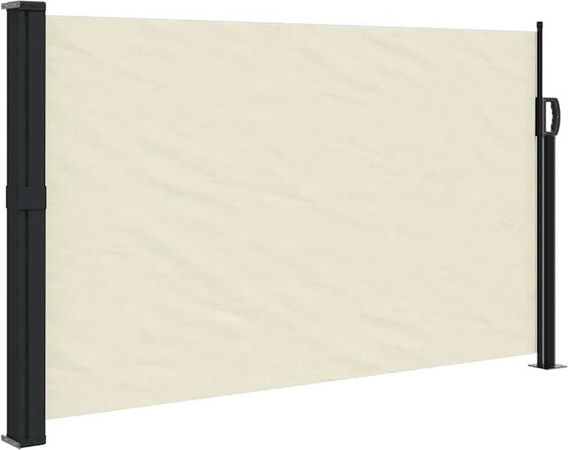 Furnicato Seitenmarke ausziehbar Creme B: 117 cm, T: 300 cm
