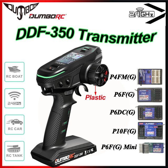 DUMBORC DDF-350 10-Kanal 2,4GHz Sender mit HD-Bildschirm, Fernbedienung - Bild 1