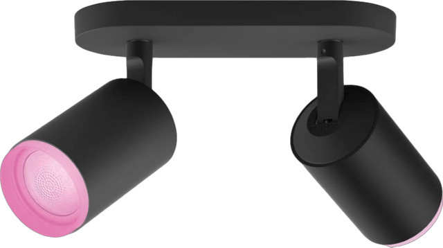 Philips Hue Fugato Smart LED Aufbauspot White & Color Ambiance Schwarz 2er Set - Bild 1