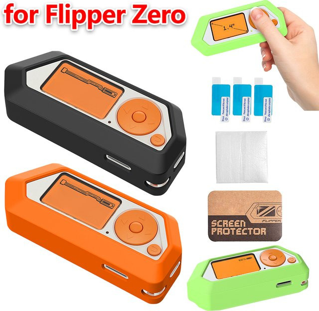 OUZEY Silikonhülle für Flipper Zero in Grün, stoßfest und kratzfest - Bild 1