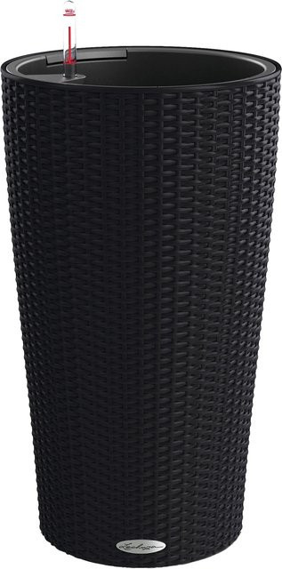 Lechuza Pflanzsäule Cilindro Cottage Graphitschwarz Durchmesser: 23 cm mit Bewässerungssystem - Bild 1