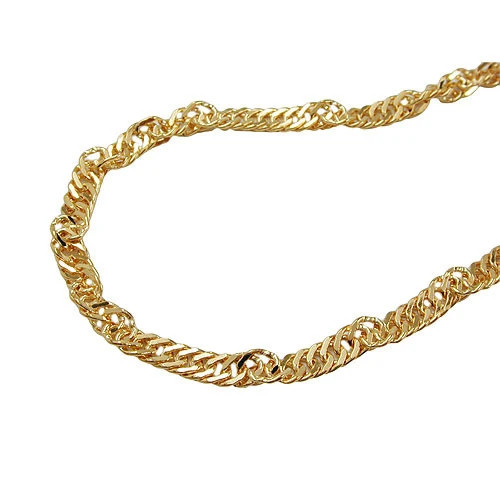 SIGO Singapurkette Gold 375, 42 cm, Unisex - Bild 1