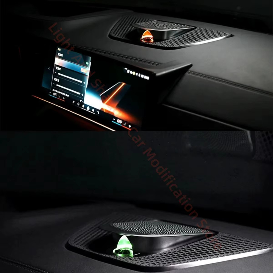 PZBK Auto-Mittellautsprecher mit LED-Ambiente-Beleuchtung passend für BMW X5 G05, X6 und X7 G06 zur Instrumententafel-Modifikation - Bild 2