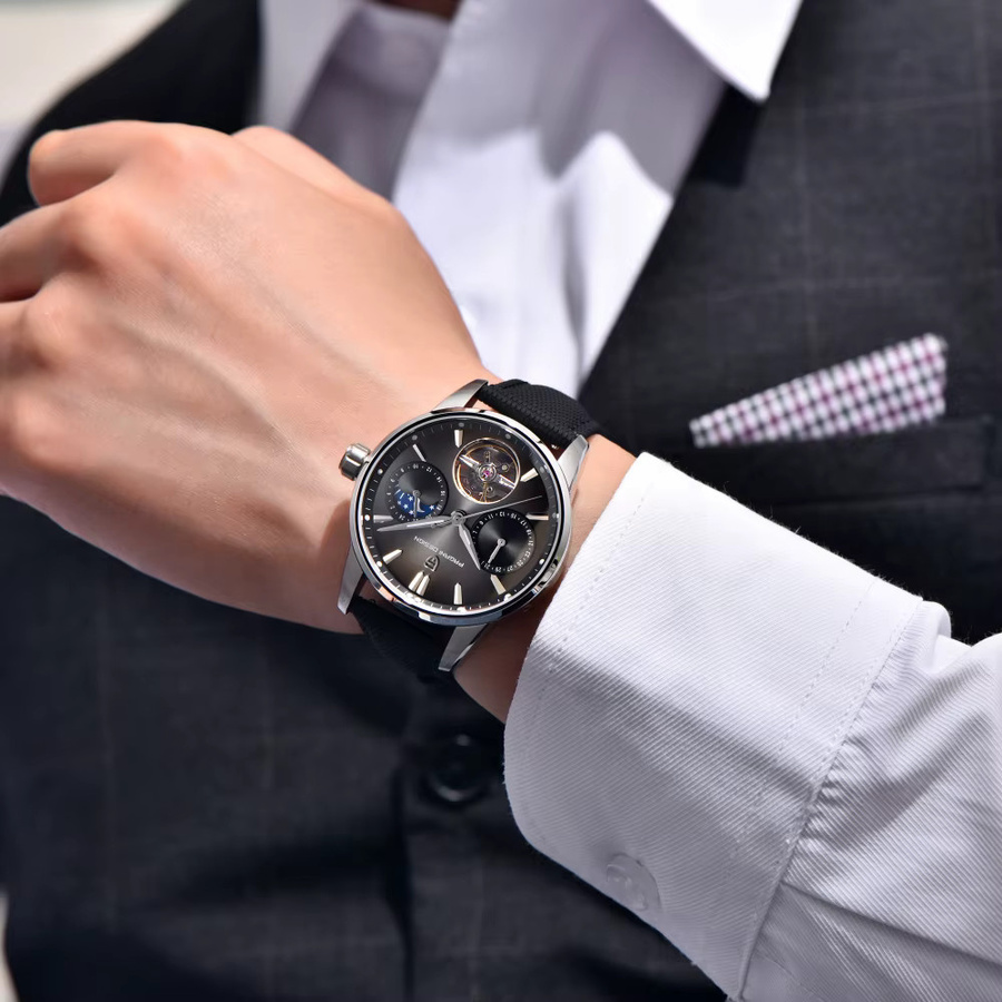 PAGANI DESIGN Armbanduhr, Tourbillon, Mechanisch, Edelstahl, 41 mm, Herren - Bild 5