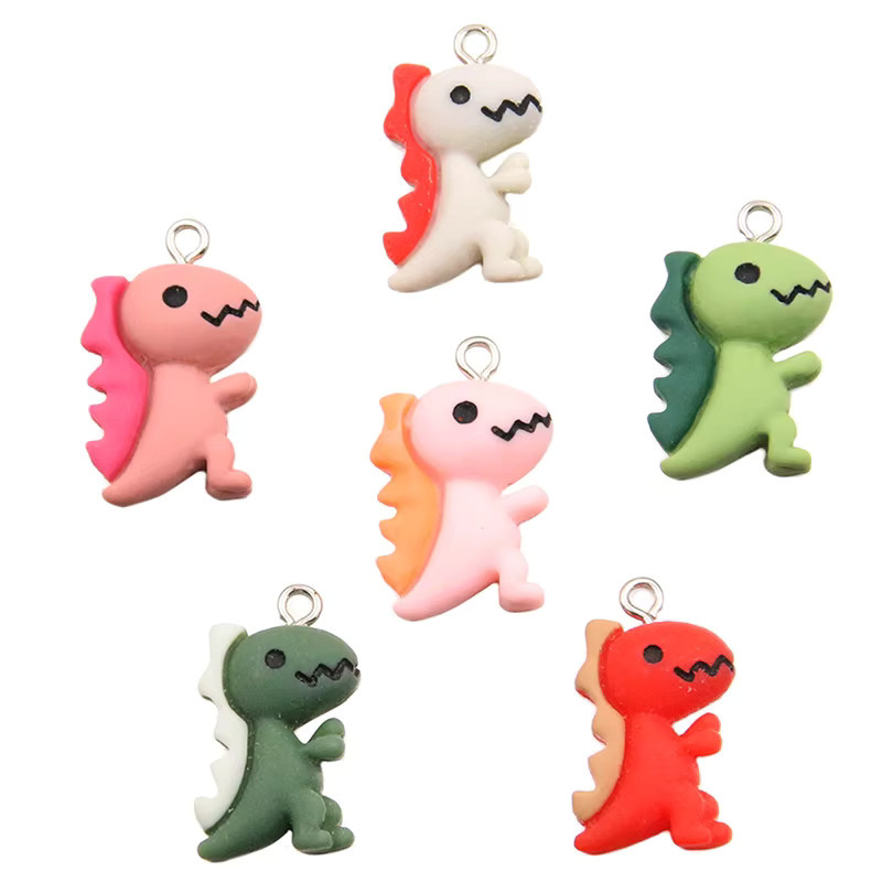 PULCHRITUDE Anhänger Dinosaurier, Harz, Bunt, Unisex, 14*24mm - Bild 2
