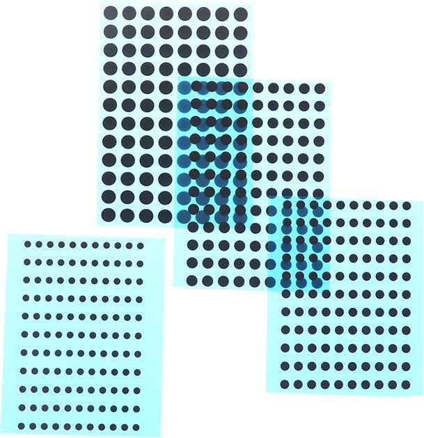 SD&HI Leitfähige Gummipads in Schwarz für Tastatur-Reparatur und IR-Fernbedienungen mit Durchmesser 3 mm, 4 mm, 5 mm oder 6 mm - Bild 1