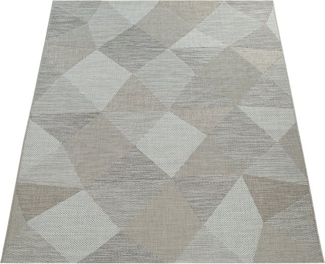 In- & Outdoor-Teppich Katrina in Beige mit Ethno-Muster und Skandi-Look, B/T: 80 x 150 cm - Bild 1