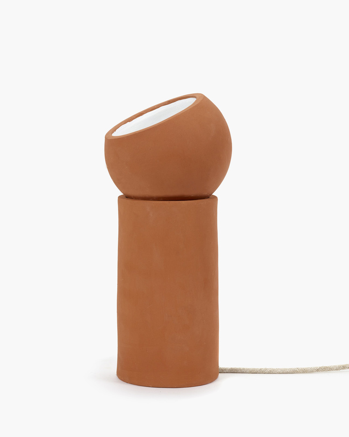 Serax Terra Tischleuchte aus Keramik in Terrakotta Rot mit zeitgenössischem Design - Bild 2