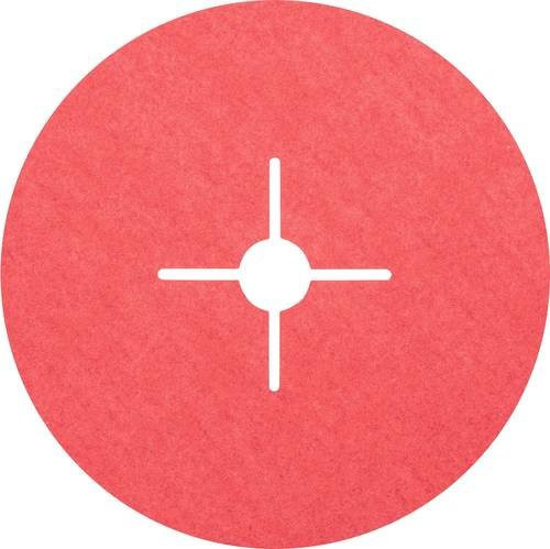 PFERD CO-COOL Keramikkorn Fiberscheibe für Edelstahl, Durchmesser: 180 mm, Körnung: 80, 25 Stück, Farbe: Rot - Bild 1