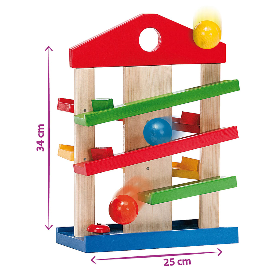 Eichhorn Kugelbahn Haus, Holz, ab 1 Jahr - Bild 2