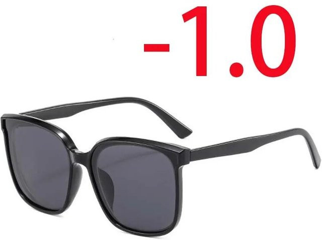 Sonnenbrille, Unisex, Vollrand, Square, Kunststoff, Schwarz - Bild 1