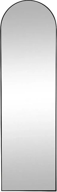 Vente-unique Wandspiegel Mailen in Schwarz, bogenförmig aus Metall, Breite: 50 cm - Bild 1