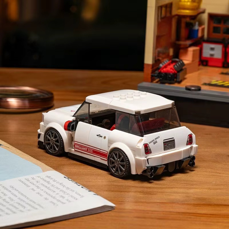 GSF Britischer Mini-Sportwagen, Baukasten, Retro, Weiß - Bild 2