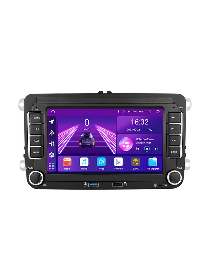 Hizpo Autoradio mit GPS und Carplay für VW Polo, Golf 5 6 Plus, Passat B6, Jetta, Tiguan, Touran, Sharan, Scirocco, Caddy und Seat in Schwarz - Bild 6
