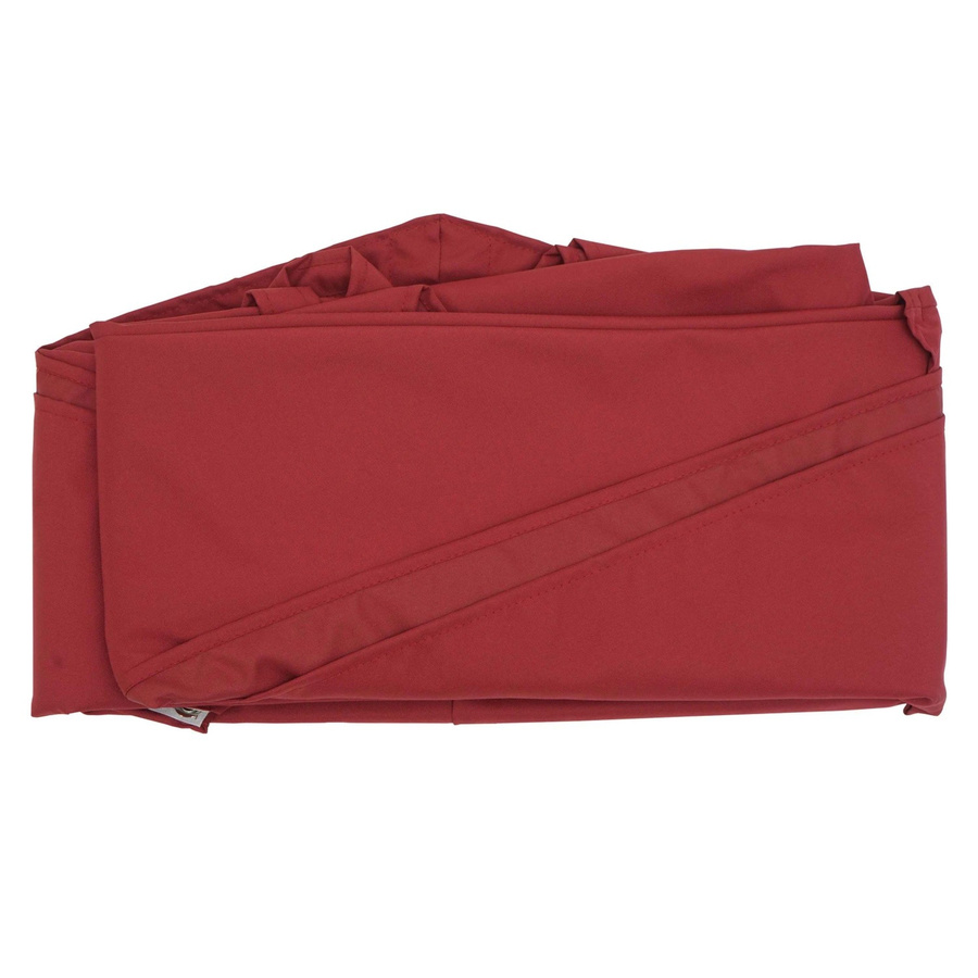 Sonnenschirmbezug MCW A96 für Ampelschirme, rund, Durchmesser: 3 m, Farbe: Bordeaux, Material: Polyester - Bild 3