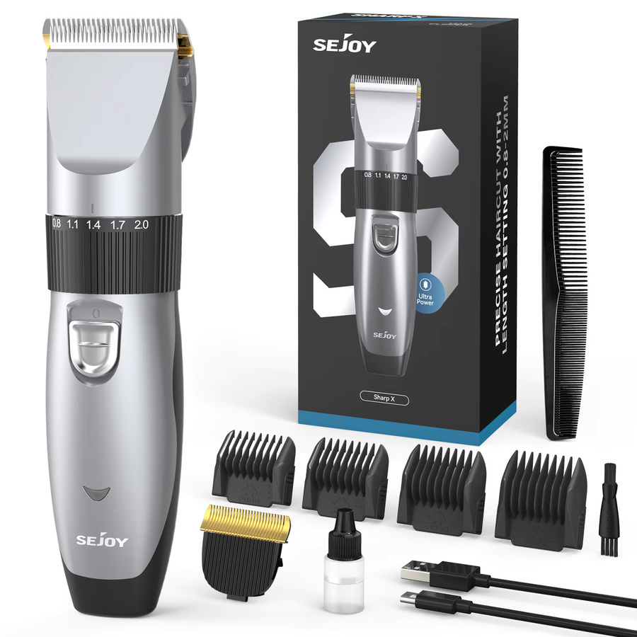 Sejoy Haarschneidemaschine für Herren, silber - Bild 9