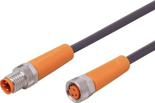 ifm electronic EVC821 Verbindungsleitung mit Stecker und Buchse, gerade, orange, Länge: 6 m, 3-polig - Bild 1