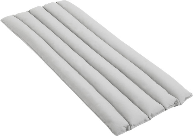 HAY Palissade Soft Quilted Kissen für Lounge Chair High in Anthrazit und Grau, rechteckig - Bild 1