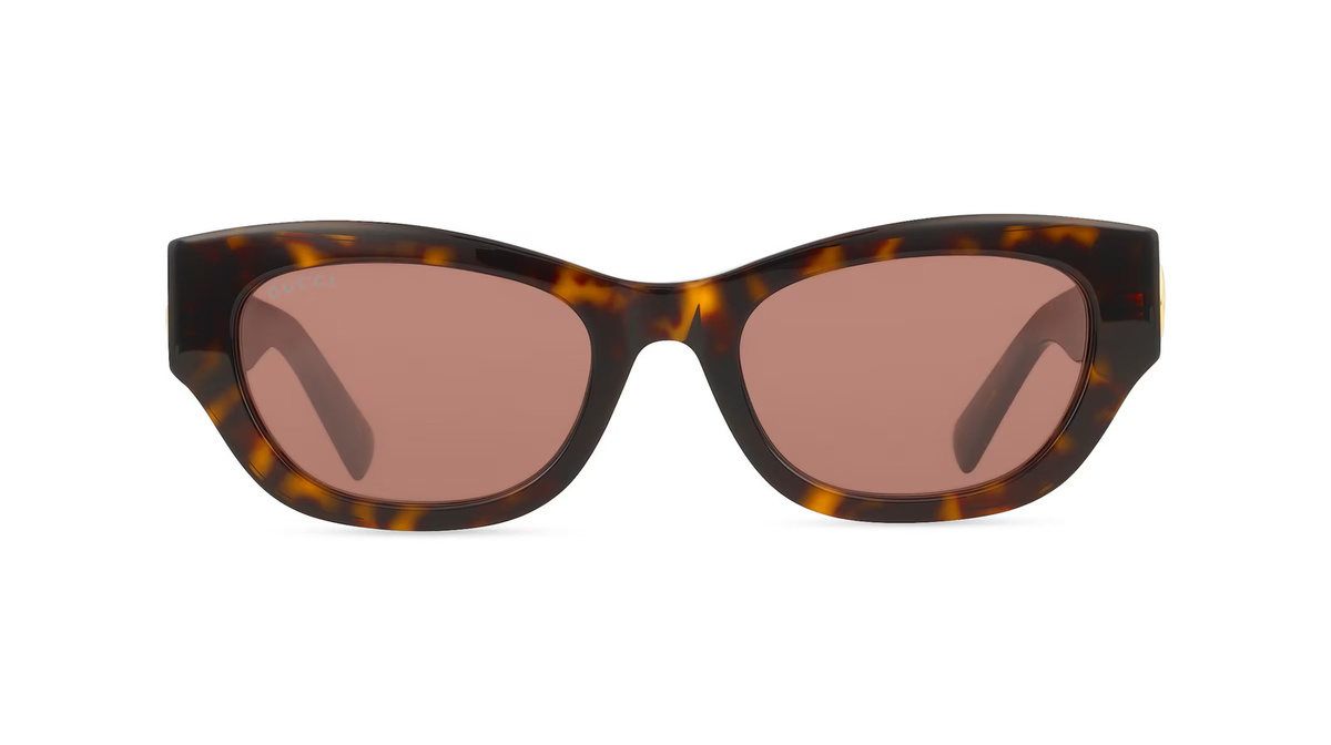 Gucci GG1954SA Sonnenbrille Cat Eye, Vollrand, Acetat, braun, Damen - Bild 1