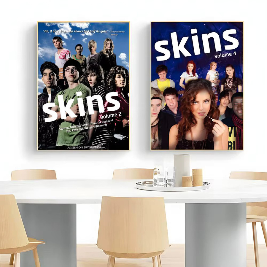 s-SKINS Poster Wandkunstdruck in Weiß und Multicolour, ungerahmtes Papier-Poster für deine Wanddekoration - Bild 2